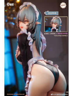 Фигурка 1/6  Ленивая горничная Сильвер (Lazy Naughty Maid Sivir)