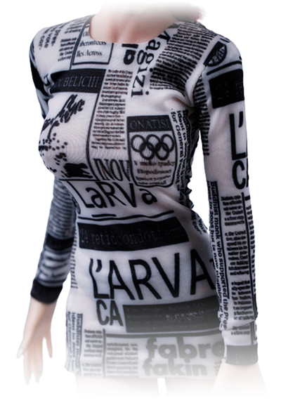 Женское платье мини 1/6 - Poster Tight Dress (SA016A) - SA Toys