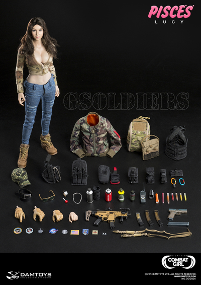 КОЛЛЕКЦИОННАЯ ФИГУРКА 1/6 scale COMBAT GIRL SERIES PISCES LUCY (DCG004) - DAMTOYS
