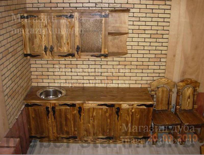 Кухня деревянная