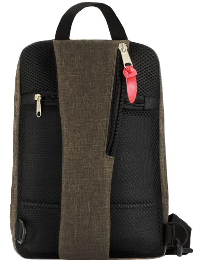 Рюкзак с одной лямкой - сумка на грудь Optimum XXL RL, коричневый