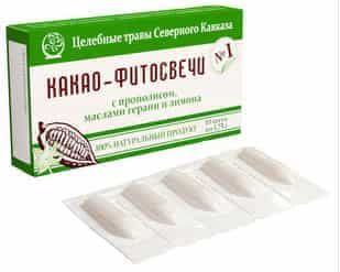Какао - фитосвечи № 1 Гинекологические. Купить в магазине Лекгриб.ру ...