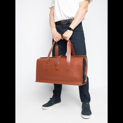 Кожаная дорожная сумка Gavardo Premium red (арт. 
4043-53)