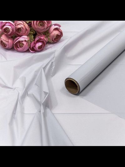 Тишью пленка в рулоне 23мкм (серо-голубая), 58см*10м