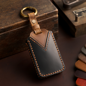 Чёрный чехол для ключа jeep grand cherokee с 2021 года (5 кнопок)