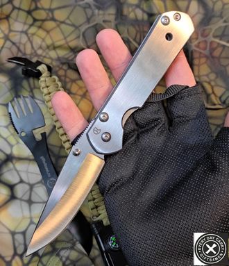 Складной нож CHRIS REEVE LARGE SEBENZA SATIN HANDLE