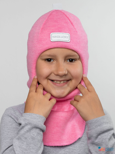 Шапка-шлем "NK"   20101-01, цвет розовый р. 48-50