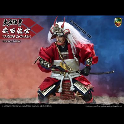 ТАКЭДА СИНГЭН - КОЛЛЕКЦИОННАЯ ФИГУРКА 1/6 TAKEDA SHINGEN Suwahara Hiroyuki's Daimyo Series (ACI-32SP Deluxe Version) - ACI TOYS