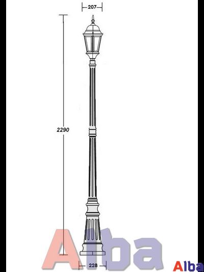 Astoria 409 2L BG Парковый светильник