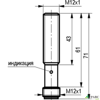 Индуктивный датчик ISB AC2A-31P-4-LZS4