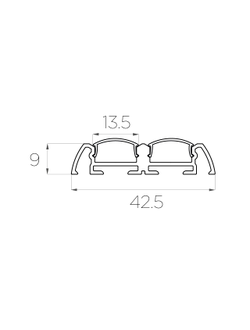 Алюминиевый профиль 4L-4209-S ANOD