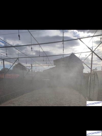 Туманообразователь 4 сопла 2,5bar, серый, 32,0л/ч, радиус 0,8-1,0м