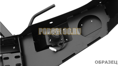 Передний силовой бампер без дуг серии Трофи на Nissan Patrol Y61 2004-2010 (02.008.11)