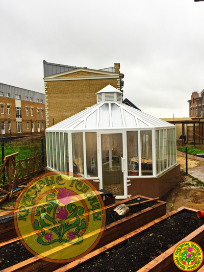 Теплица - оранжерея из алюминия и стекла Лондон | Шестигранные теплицы