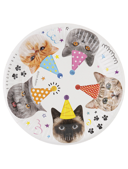 Тарелка "Котики" 18 см, 6 шт/уп