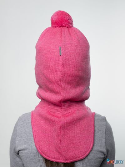 Шапка-шлем 23101-04 с утеплит., хб подклад, ярко-розовый 48-50