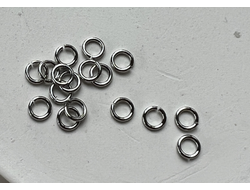 Колечки 4мм цв. родий 8гр