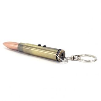 Ручка Пуля с фонариком и лазерной указкой брелок