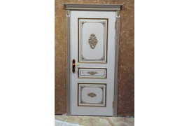 Белая эмаль с золотой патиной