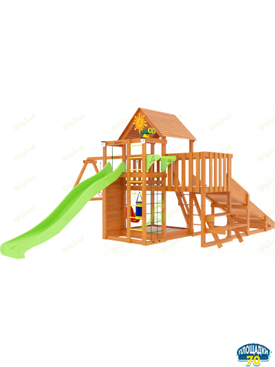 Детская площадка IgraGrad Крафт Pro 3 с зимней горкой
