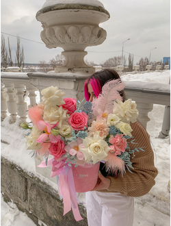 Композиция в бархате "Нежность Весны"