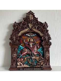 Икона Святой Михаил Архистратиг Небесных сил Воевода (Побивает диавола)