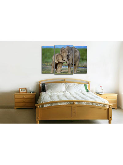 Модульная картина "Мамин слоненок"