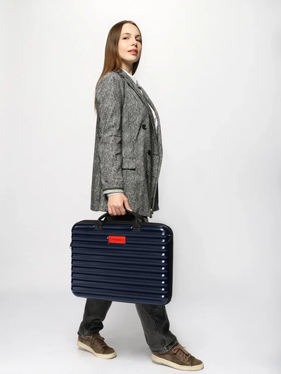 Пластиковый кейс для ноутбука 17 - 18 дюймов Optimum, темно-синий