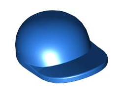 Minifigure, Headgear Cap - Short Curved Bill, Blue (4485b / 4567909)