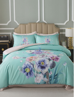 Постельное белье мако-сатин семейное 150x200x2 250x270x1 50x70x4 TIS05-860