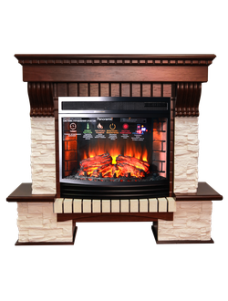 Каминокомплект ЭКСТЕР СЛАНЕЦ с очагом Panoramic 25