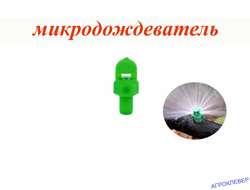 Микродождеватель,  сектор  полива 270 градусов, радиус 0,7-0,9м, расход 79-117л/ч при давлении 0,7-1