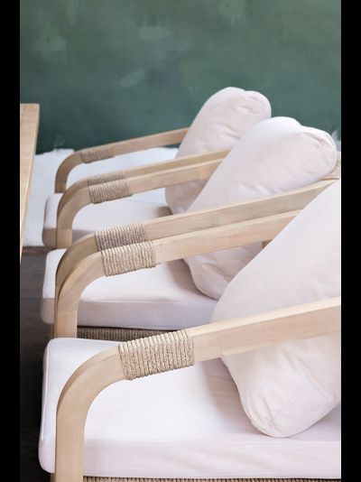 Обеденная группа из массива акации Rimini XL