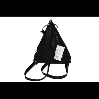 Сумка - рюкзак Ренато Анжи черный гладкий