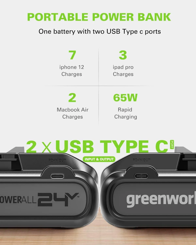 Аккумулятор Greenworks G24B4+ 4Ач