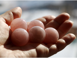 Шар из Кварца розового, в ассортименте (25 мм, 22 г) №5039