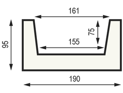 Декоративная балка из полиуретана Country Decor СС3 (190х95) светлый дуб