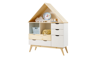 Комод ТК №22 на высоких ножках из массива сосны 122 х 45 х 98 см