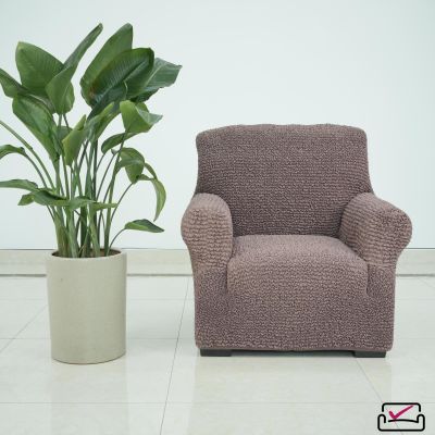 Чехол на кресло Микрофибра Марсала. Защита мягкой мебели от животных.