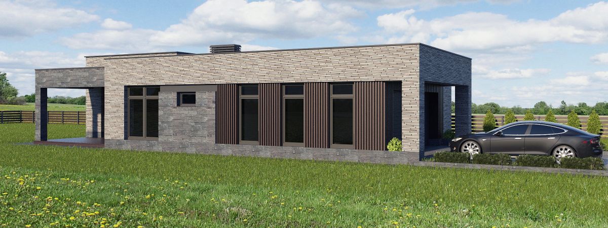 Визуализация загородного дома М-179