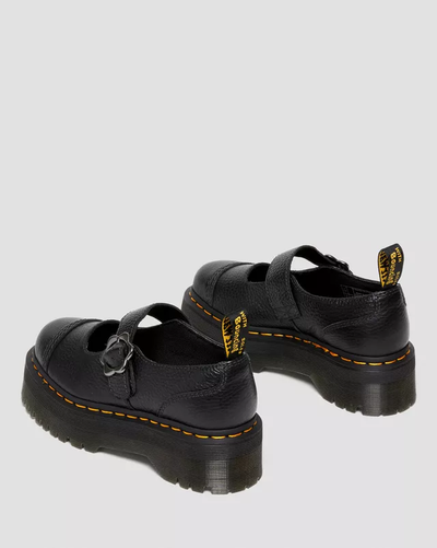 Dr Martens Addina Flower Buckle Leather Platform