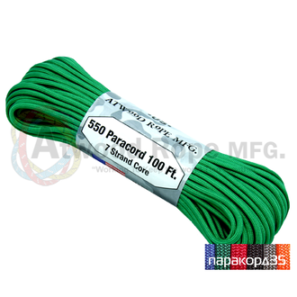 Паракорд Atwood Rope 550 Green (зеленый)