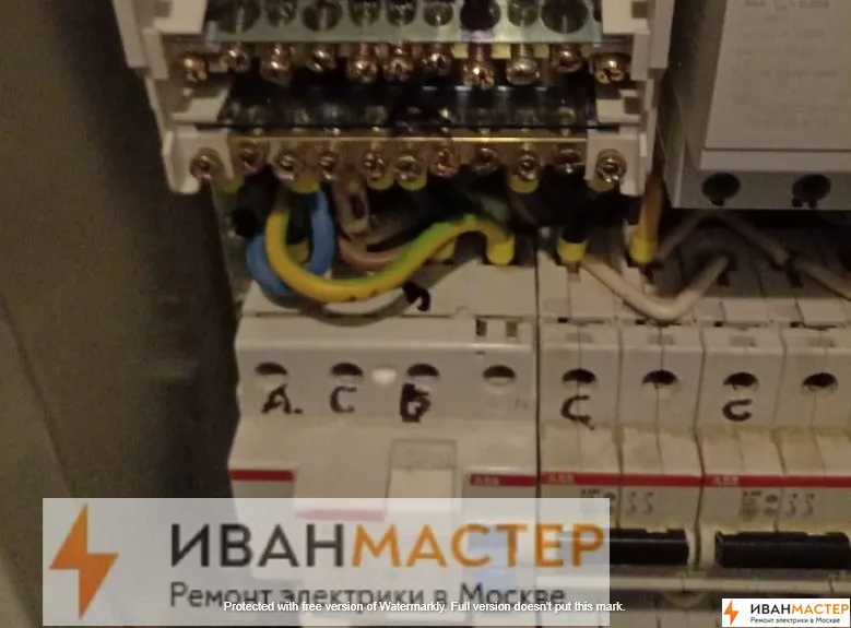 Установка автомата узо в щитке