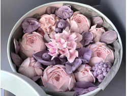 Пионы из зефира