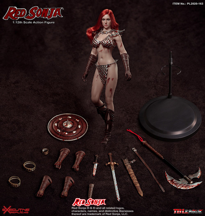 Рыжая Соня - Коллекционная фигурка 1/12 (PL2020-163) - Red Sonja 1/12 Scale Action Figure - TBLeague
