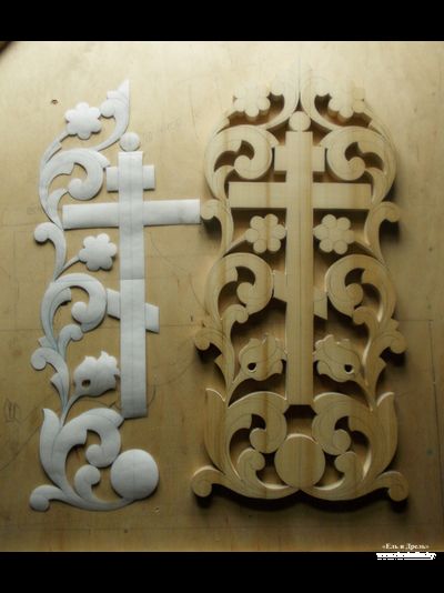 Накладная резьба на жертвенник