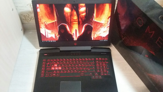 HP Omen 17-AN018UR ( 17.3 FHD IPS i7-7700HQ GTX1050 8Гб 1Тб 128SSD)