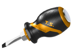 Отвертка шлицевая "GRIPro", Slotted 6,5 мм, 38 мм, силовая TOLSEN TT20138