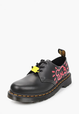 Dr. Martens 1461 с принтом черные