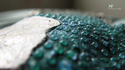 Круглые большие серьги с каплями "Сказки братьев Гримм"